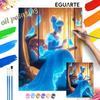 Cinderella Painting Kit Home Decor Craft Perfect Gift Idea  Enchanted Birds Swing Scene, Whimsical Art  Magical Creation