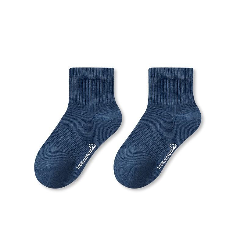 Premium A-Class Cotton Kids Crew Socks Antibacterial Seamless Sports Socks for Boys Girls Spring Autumn Winter