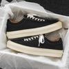 Sommer Canvas Schuhe für Herren Neu Vintage Klassische Herrenschuhe Mode Lässig Atmungsaktive Schuhe Low Top Schnürschuhe Board Schuhe Männlich