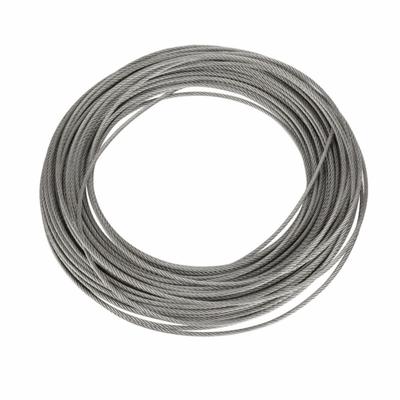 304 Stainless Steel Cable Wire Rope 20m 2mm Steel Cable Wire Rope 7x7 Strands Core Stranded Steel Wire Handrail Safety