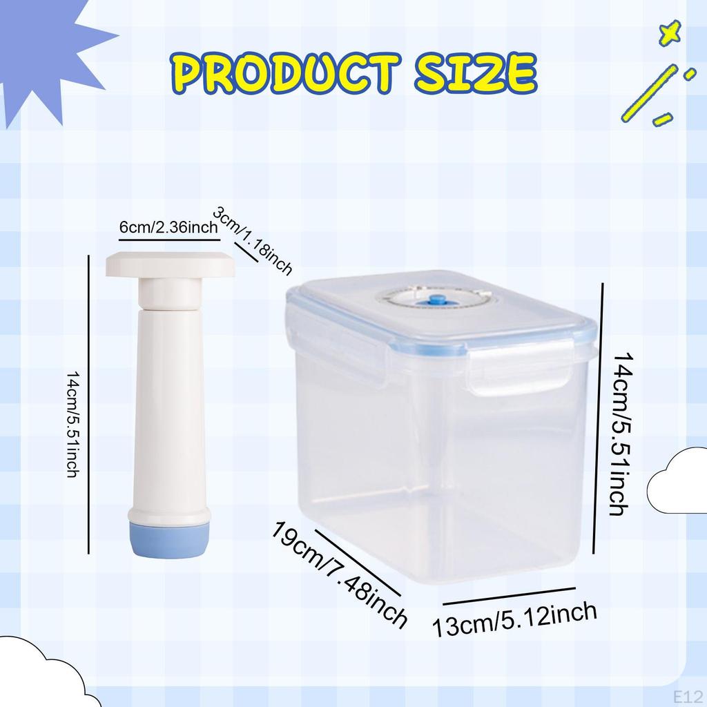 Vzduchotěsná nádoba na potraviny s vakuovou pumpou pro uchování salátů čerstvých