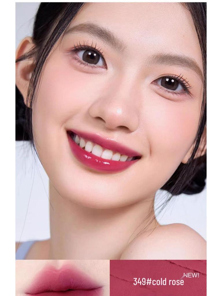 Shapeni Double-Ended Mirror Lip Gloss & Plump Lip Mud - Long-lasting, Non-Staining, Ideal for Students, Asian Makeup.