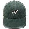 Cute Boston Terrier Embroidered Baseball Cap Washed Retro Daddy Hat Men's and Women's Casual Sports Hat Trend
