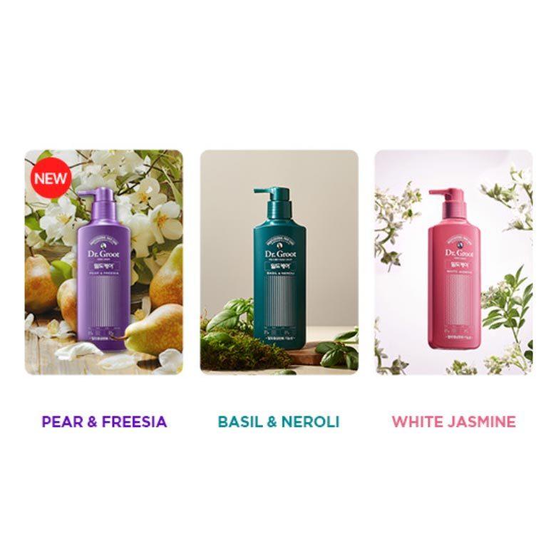 Dr. Groot Density Care Hair Loss Relief Shampoo 400ml White Jasmine/ Basil & Neroli/ Pear & Freesia/ Hair Care, Korean Cosmetics, Kbeauty