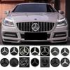 ABS1pcs Star Badge Car Front Grill LED Emblem Light  For Mercedes Benz CLS W218 W205 W176 W212 W117 W207 W166 3D Mirror Logo