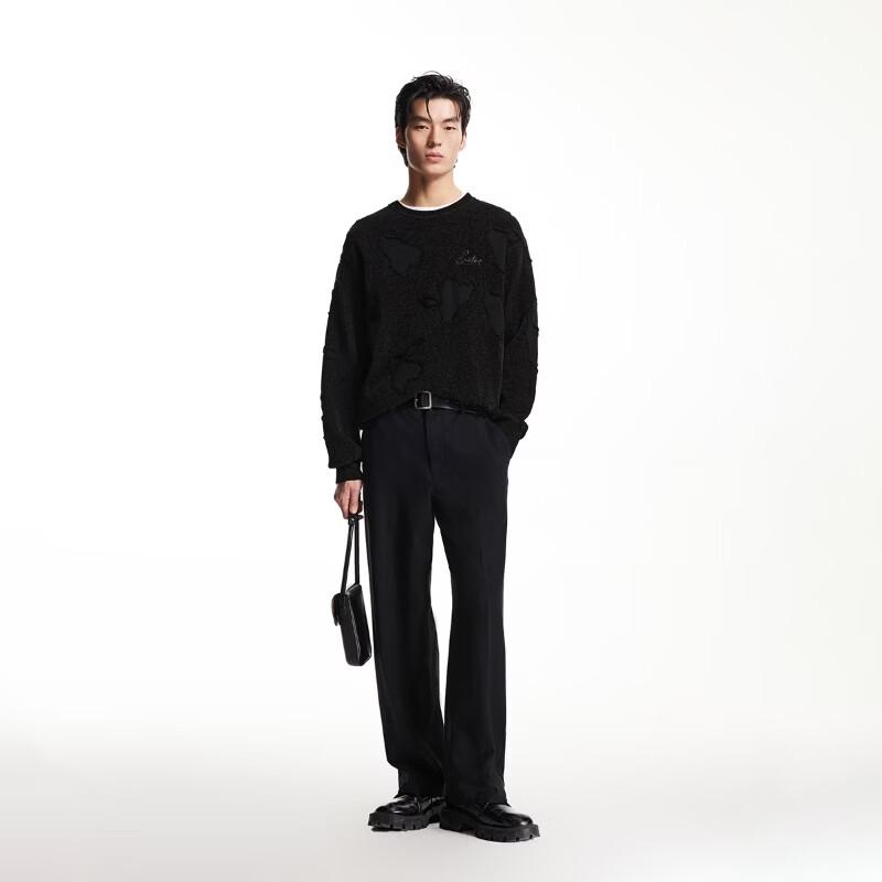 Jack & Jones Men's Spring Embroidered Knit Sweater