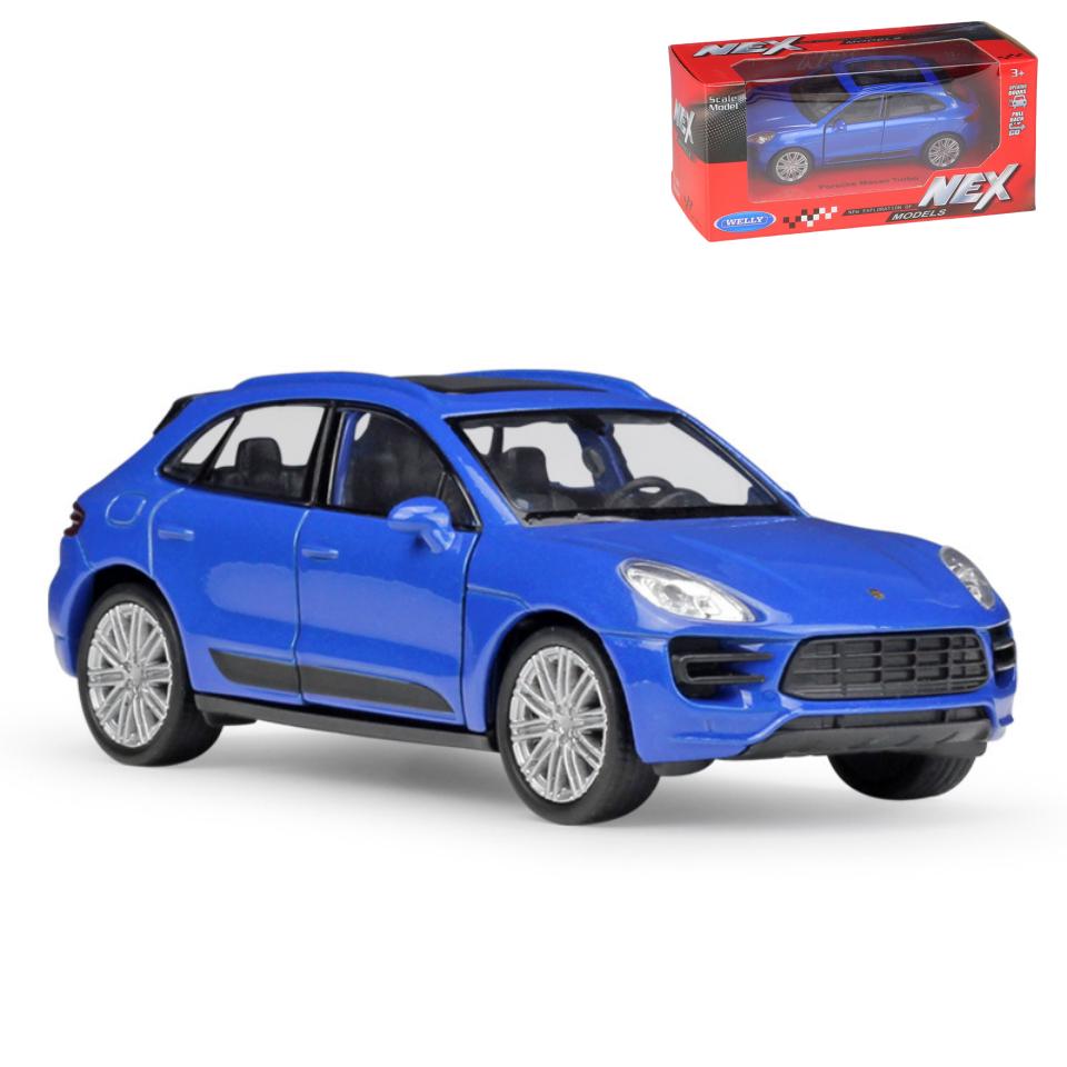 AABKN1 1/36 Porsche Macan SUV Toy Car Model For Children 5'' RMZ CiTY Diecast Sport Miniature Pull Back Collection Gift For Kid Boy