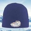 Abstract Shell Shape Pearlescent Design Unisex Women Unisex Knitted Hat Beanie Pullover Cap Winter Thermal Warm Christmas Outdoor C