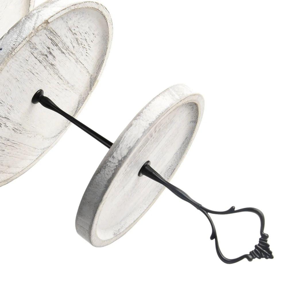 Detachable Round Tiered Fruit Plate 2/3-Layer Cake Serving Tray Wooden Cupcake Stand Cookie