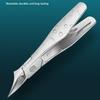 Durable Stainless Steel Cuticle Nipper Anti-Corrosion Trimmer for Ingrown Thick Toenails Fingernails Pedicure Use