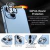 For iPhone 14/iPhone 14 Plus Camera Lens Protector WANLONFENG HD Clear Silk Printing Lens Film with Cleaning Cloth
