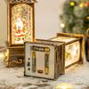 Christmas decorations Christmas crystal ball music box carved square lamp ornaments Christmas lights