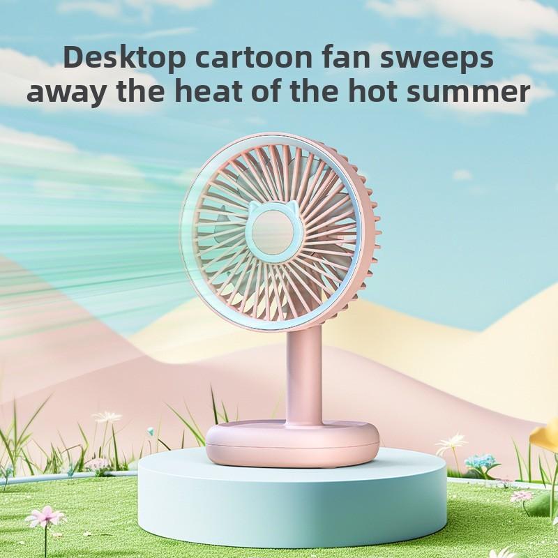 Usb Desktop Fan For Office And Student Dorm Rooms With Rechargeable Battery And Quiet Operation