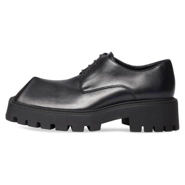 Balenciaga Rhino Derby Shoes 'Black Smooth Calfskin' Women's 712391WBB501000
