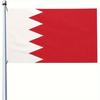 1 Stück Mehrgrößen optional Lumila Bahrain Flagge | Langlebige, farbechte Flagge, Gestreiftes rotes Hintergrunddesign, Starke Wetterbeständigkeit, Geeignet für Zuhause Und