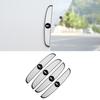 For Volkswagen n1Valve Stems Caps 1Set Car Anti-collision Strip Protector 3D Sticker Decoration Accessories For Volkswagen VW RLine R Golf Amarok