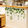 Hand-Painted Potted Vines, Ginkgo Biloba Leaves, Bronzing Wall Stickers To Decorate Children'S Room, Bedroom Background, Self-Adhesive Wall Stickers