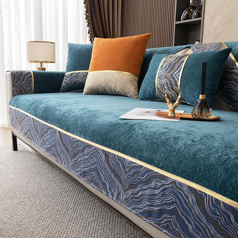 Chenille Sofa Cushion Four Seasons Universal Light Luxury High-End Non-Slip Simple Cushion Sofa Cover All-Inclusive Universal Cover