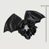 1pc Black Bat Wing Hair Tie Halloween Party Hair Accessory Bat Bow Scrunchie Women's Holiday Hair Accessory