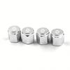 4Pcs Metal Car Tire Valve Caps Wheel Air Valve Stem Covers Leakproof Tire Valve Cap For Renault Megane RS Clio ZOE Captur Twingo R666