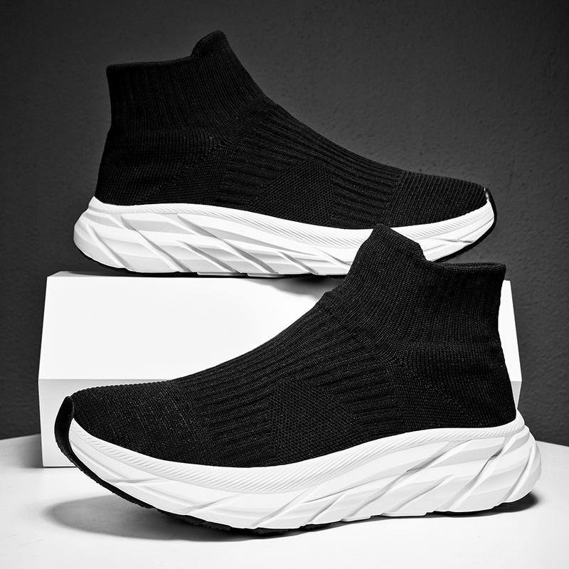 Fashion Winter Fur Men Boots Plush Sock Shoes Keep Warm Comfortable Casual Boots Men and Women Couple Shoes Lightweight Casual Shoes