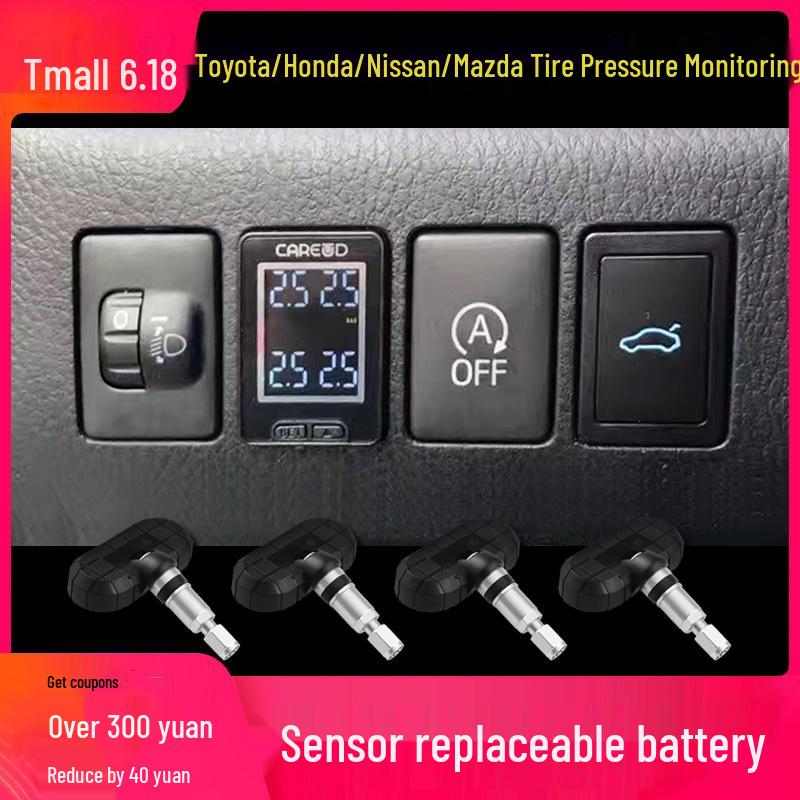 Vestavěný systém monitorování tlaku v pneumatikách kompatibilní s Toyota a Honda