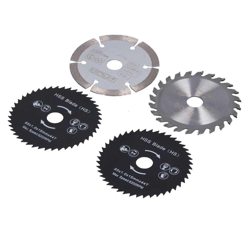 4pcs 15mm Inner Diameter Mini Circular Saw Blade Rotary Saw Blade For Tile Grout Concrete