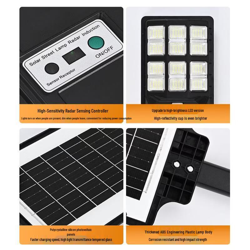 200W Telescopic Pole Solar Street Light