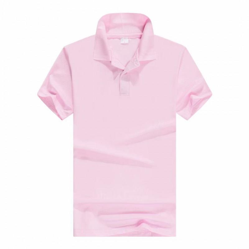 Custom Print Polo Shirt Short Sleeve Cotton Blend T-Shirt Men Women Casual Work Uniform