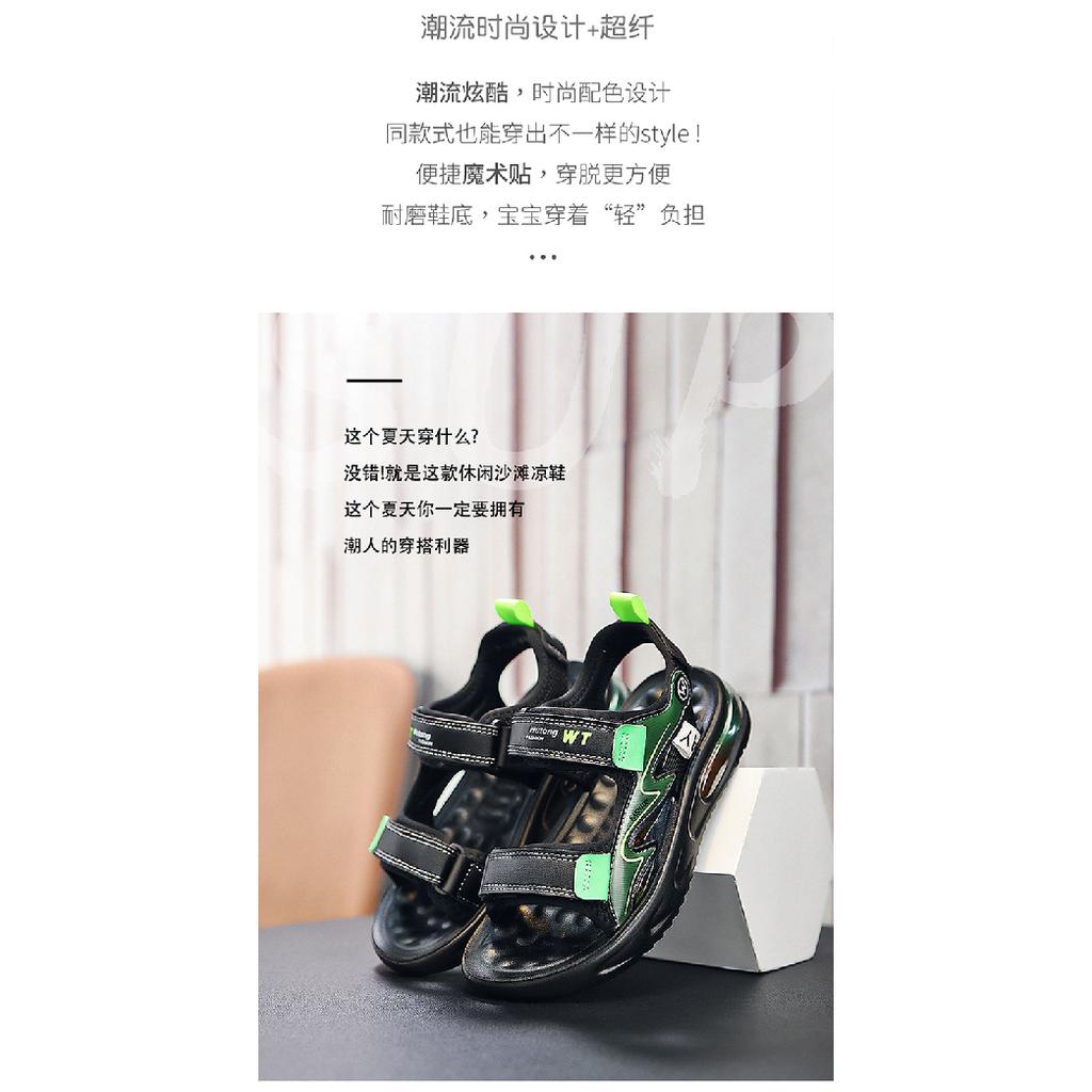 Jungen Sandalen Neue Kinder Sport Strandschuhe für ältere Kinder mit Luftpolster Weiche Sohle Jungen Sommer Leichte Sandalen