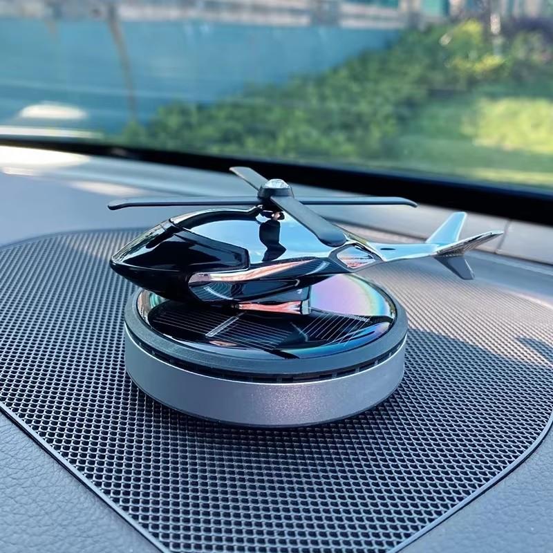 Helicopter Car Air Fresheners Helicopter Shape Dashboard Car Aromatherapy Diffuser Rotation Car Perfume Diffuser Ornament