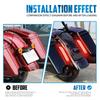 Motorcycle LED Rear Fender Extension Fascia For Harley Touring Electra Glide Street Road Glide Limited FLHR FLTRX 2014-2023 2024