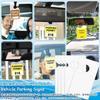 Clear Parking Permit Vertical Parking Pass Holder for Hanging Rearview Mirror Vehicle Parking Pass Hanging Tag UV Convenient for Storing and Inserting