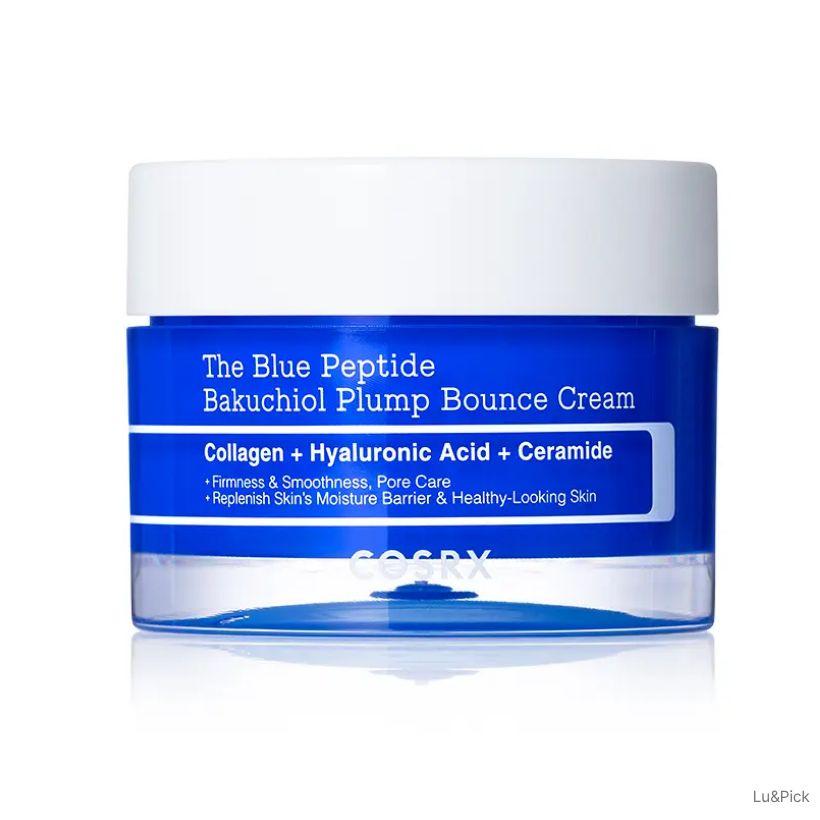 COSRX The Blue Peptide Bakuchiol Plump Bounce Cream 50g (+Free gift)