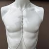 New Chest Chain, Fashionable White Diamond Colored Diamond Chest Rest, Sexy Rhinestone Body Chain Accessories Women'S Body Chain