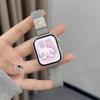 KT Cat Skateboard Shoes Milan Magnetic Metal Thin Model Is Suitable for Apple Iwatch 10th Generation 9876se Watch Strap