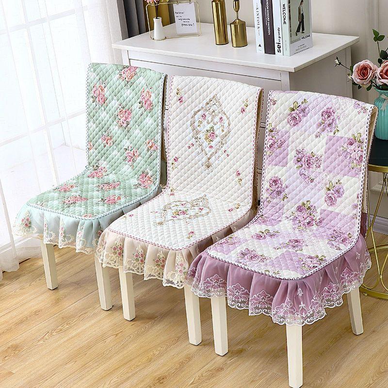 Lace Skirt Chair Cover European Style Dining Table Cloth Cushion Flat Printed Tablecloth Fabric Art Stool Cover Cloth