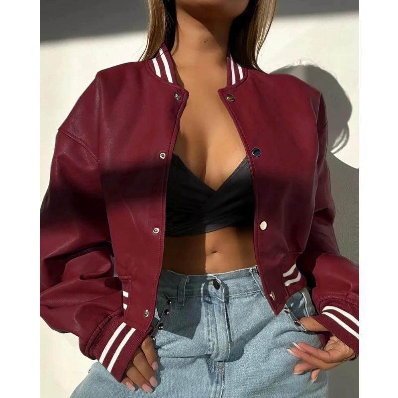 Длинные рукава мотоциклетная модная куртка из искусственной кожи маленькое пальто 2XL — фото 3