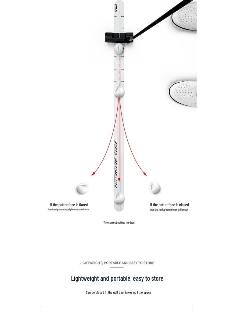 PGM Golf Presisjonsputterguide med Trajektorie- og Toppspinnkontroll