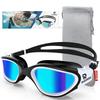 Svømmebriller for voksne Profesjonelle briller Antidugg UV-beskyttelse Menn Kvinner Svømmebriller Vanntett Justerbar Silikon iBassenget
