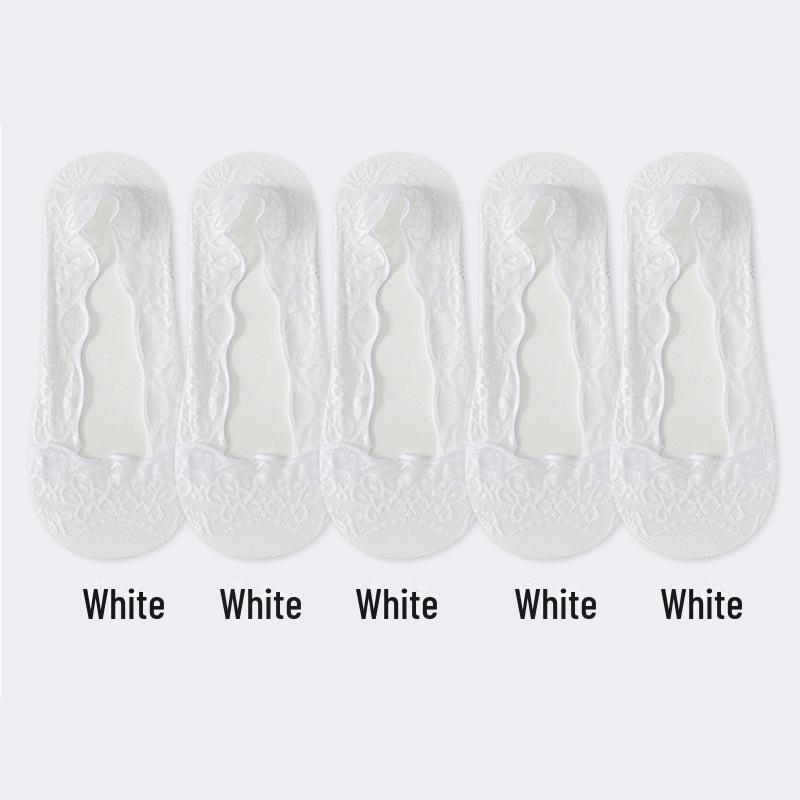

Женские нескользящие кружевные носки-лодочки — тонкие летние белые, с павлиньим узором, с рисунком в виде волн, низкие, с неглубокой горловиной, с эффектом ледяного шелка, невидимые. Simple Packaging