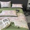 Tencel air conditioner quilt 4-piece summer washable silk summer cool quilt thin sleeping naked ice silk summer quilt