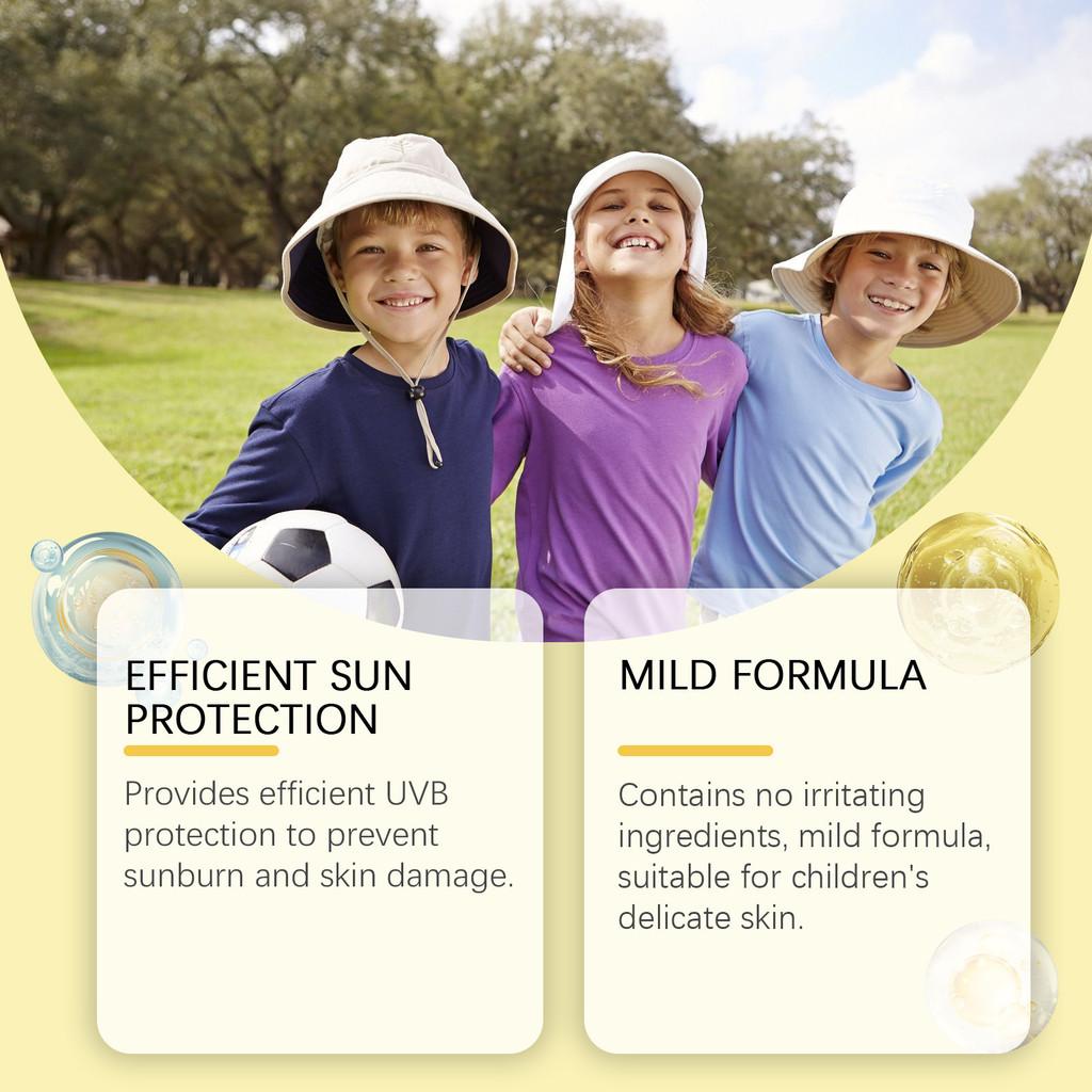 Wieey Childrens Protective Stick Uv Shielding Moisturizing Non-sticky Summer Defense