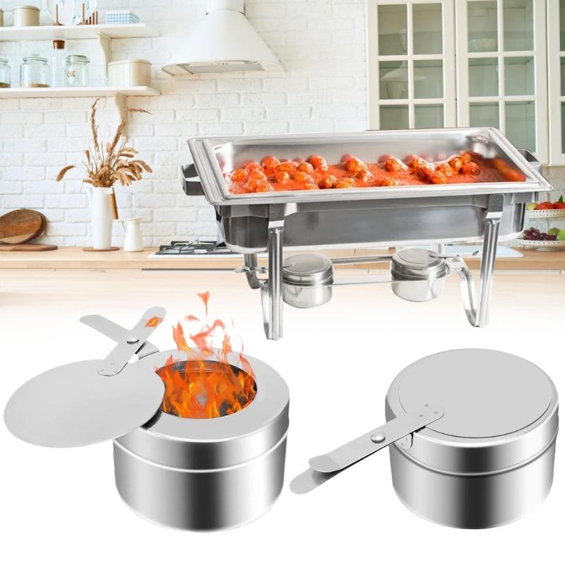 Reibungsbrennstoffhalter Buffetwärmer Wärmeschalen Chafing Dish Brennstoffdose Partys Brennstoffdosenhalter Partyzubehör Langlebig