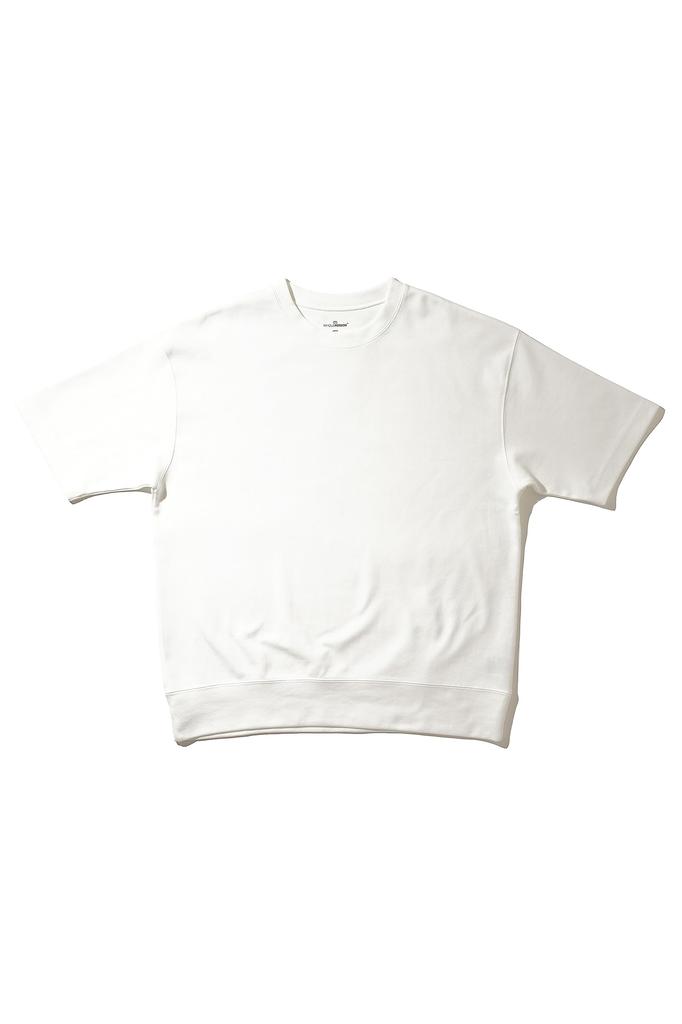 [Amazon Essentials] Men's Double-Face Sweatshirt, Wide Fit (Formerly WHOLEPERSON Brand), White, Size L