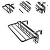Iron Clothes Drying Rack with Adjustable Hooks for Home Use