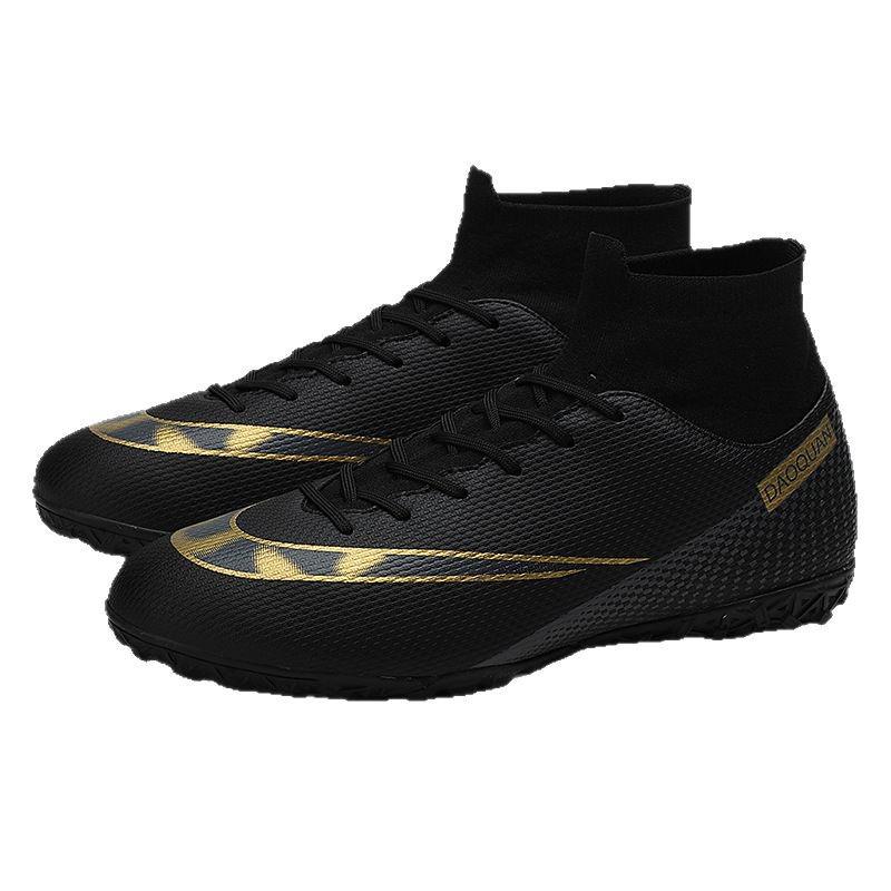 Men's and Women's Non-Slip Outdoor Soccer Cleats with Long Spikes for Turf Training