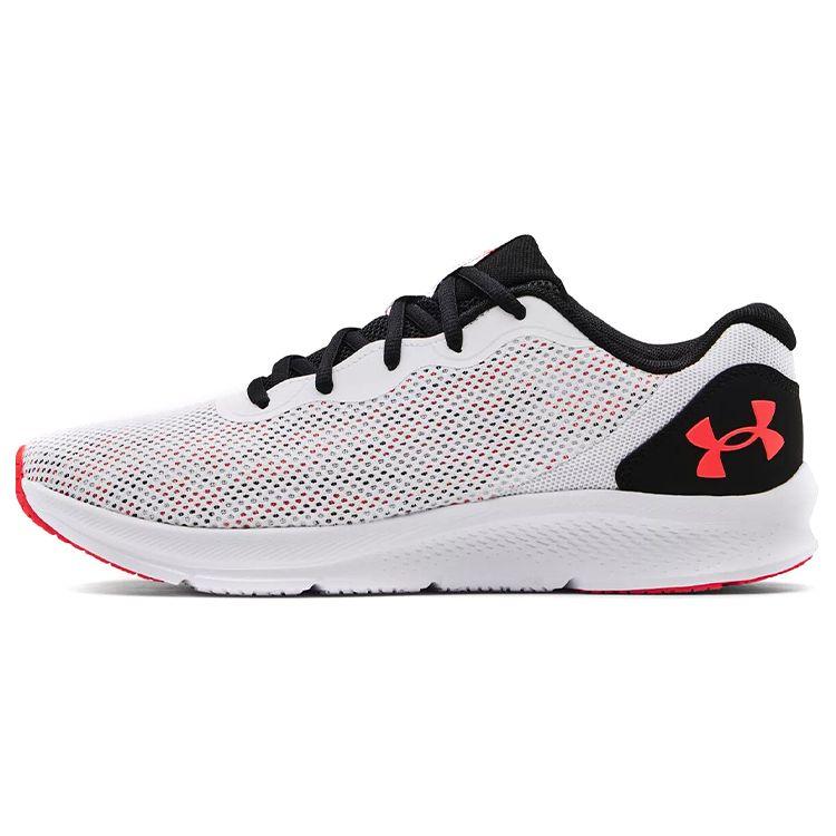 Under Armour UA Shadow Lightweight Fabric Synthetic Leather Low Top Running Shoes Men sneaker White Black Red 3024137-104
