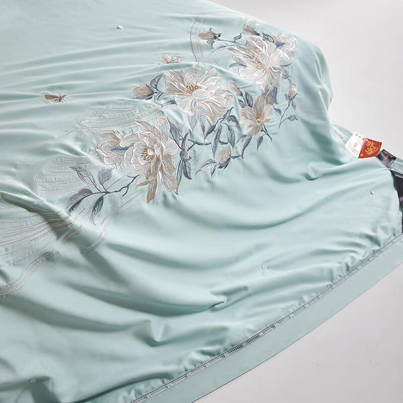 ZMN Cotton Embroidered Mulberry Silk Winter Quilt