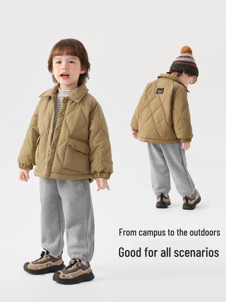 European Boys' Quilted Cotton Jacket – Winter 2025 Children & Toddler Wear